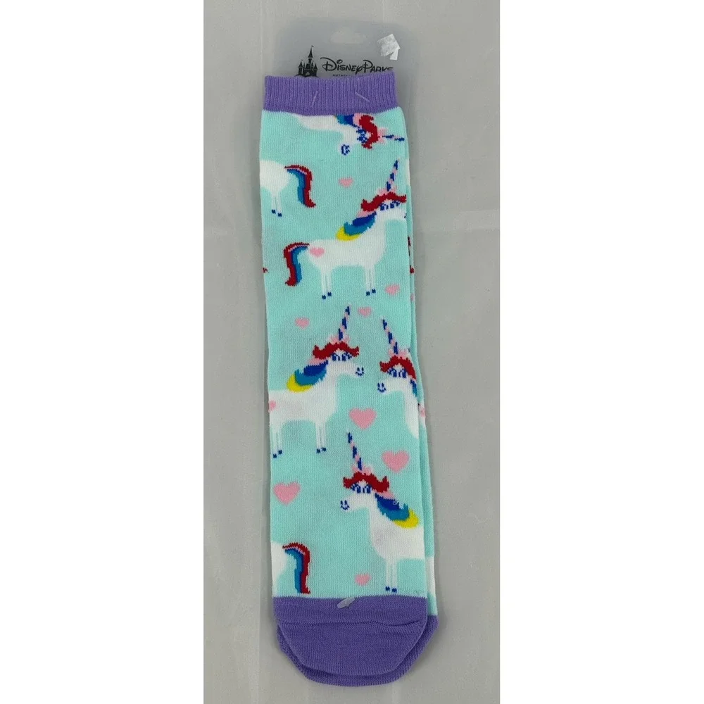Disney Parks Inside Out - Rainbow Unicorn Unisex Socks New Free Shipping‎